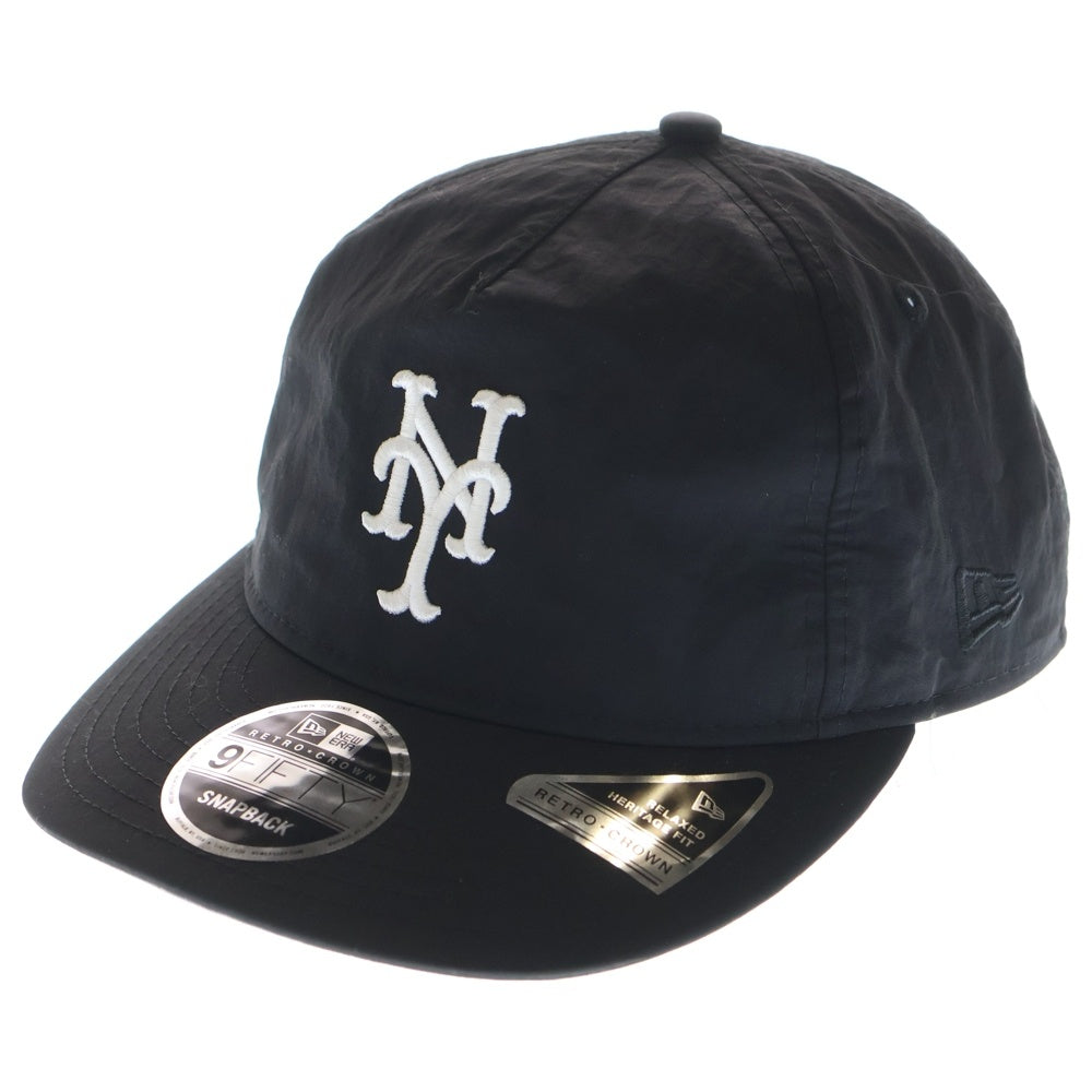 KITH(キス) 23SS ×NEW ERA For Mets Nylon 9Fifty A-Frame ニューエラ ナイロン ベースボールキャップ 帽子 ネイビー 25-095-060-0002-7-0