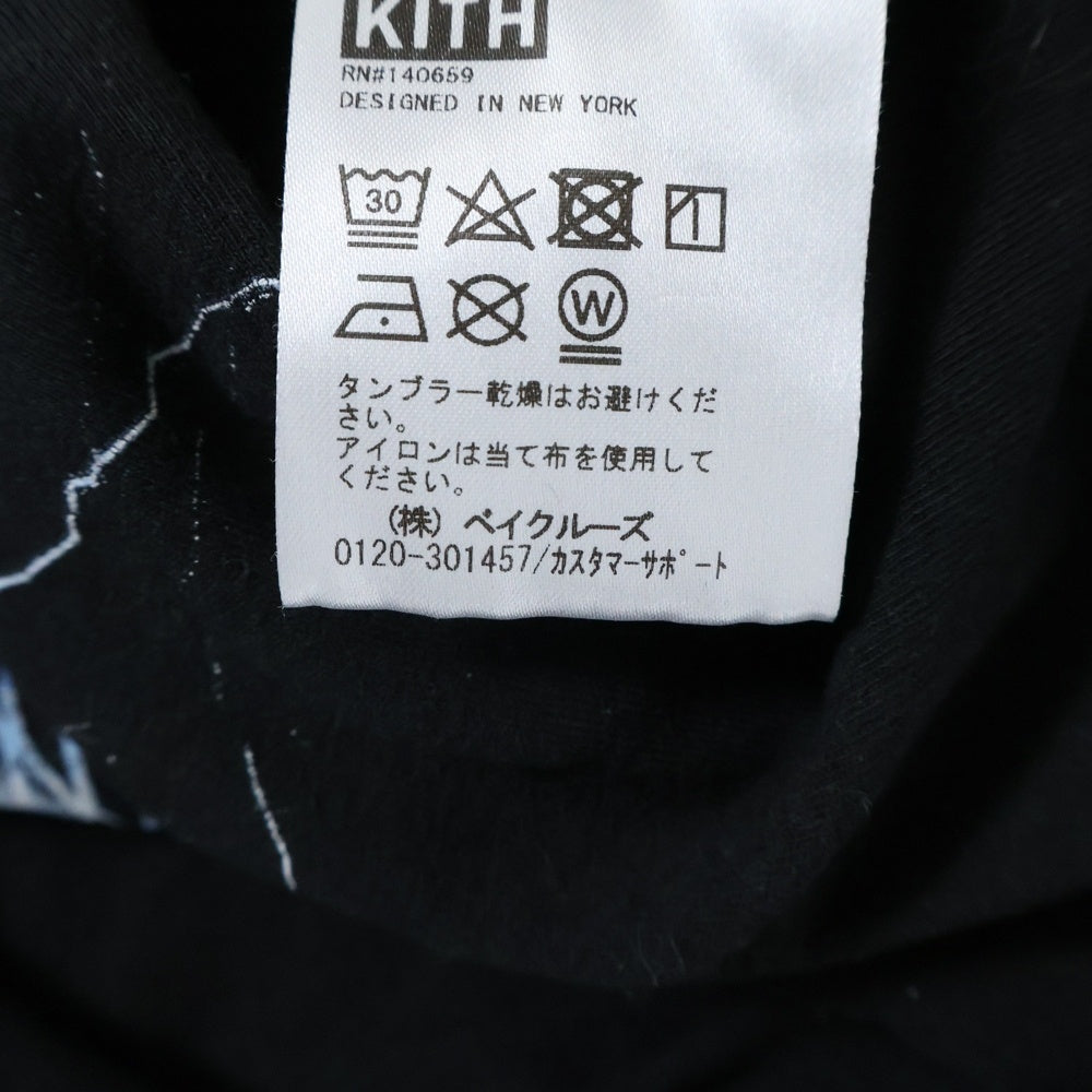 KITH(キス) ×STER WARS VINTAGE TEE スターウォーズ ヴィンテージ ダースベイダー フロントプリント クルーネック 半袖Tシャツ カットソー ブラック 23-071-060-0149-3-0