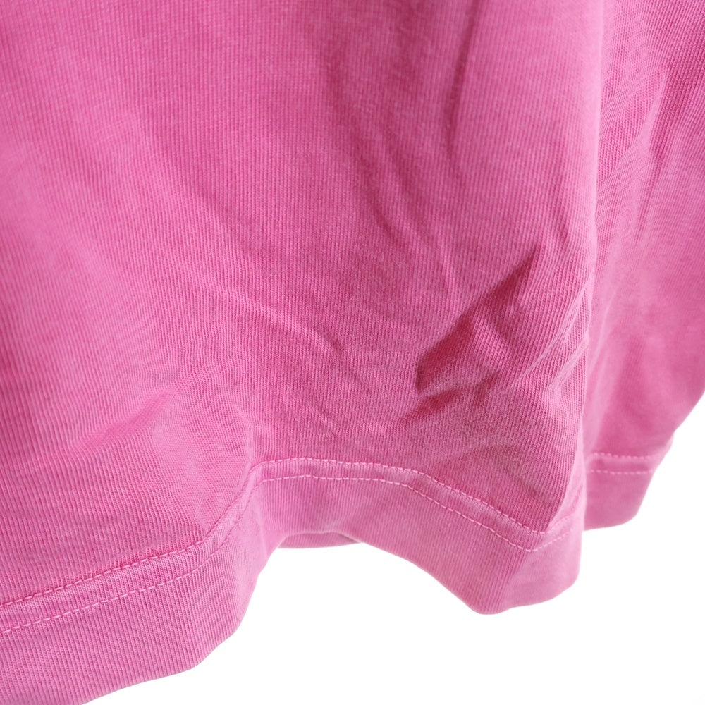 WILLY CHAVARRIA(ウィリーチャバリア) フロントロゴ ボックス オーバーサイズクルーネック半袖Tシャツ カットソー ピンク