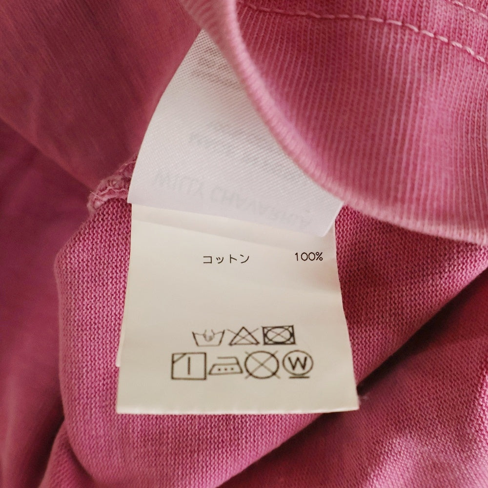 WILLY CHAVARRIA(ウィリーチャバリア) フロントロゴ ボックス オーバーサイズクルーネック半袖Tシャツ カットソー ピンク