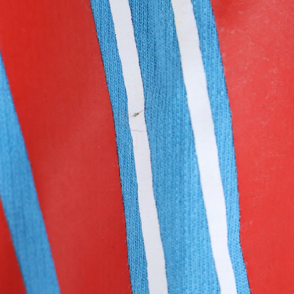 WILLY CHAVARRIA(ウィリーチャバリア) 18SS フロントプリント クルーネック スウェットトレーナー ブルー 18-070-465-0052-1-0