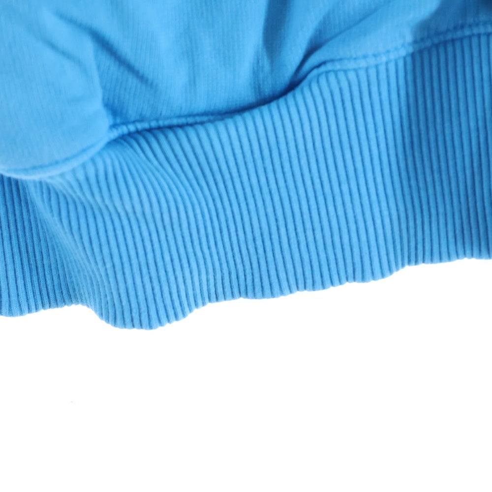 WILLY CHAVARRIA(ウィリーチャバリア) 18SS フロントプリント クルーネック スウェットトレーナー ブルー 18-070-465-0052-1-0