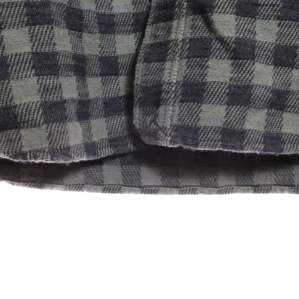 nonnative(ノンネイティブ) シェパードチェック 長袖 ネルシャツ グリーン NN-S1851