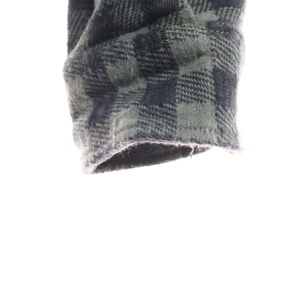 nonnative(ノンネイティブ) シェパードチェック 長袖 ネルシャツ グリーン NN-S1851