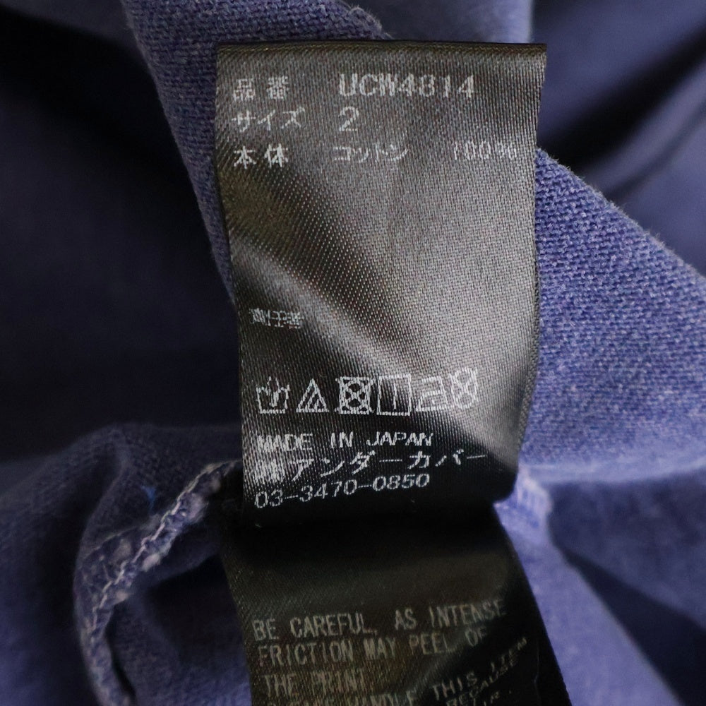UNDERCOVER(アンダーカバー) 19SS ZORUGE TEE 両面プリント クルーネック半袖Tシャツ カットソー パープル UCW4814