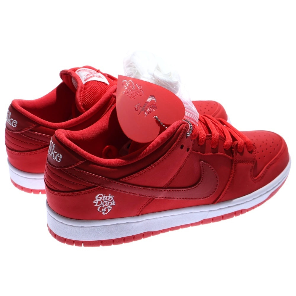 NIKE SB(ナイキエスビー) ×Girls Don't Cry SB DUNK LOW PRO QS ガールズ ドント クライ ダンク ローカットスニーカー レッド US8.5/26.5cm BQ6832-600