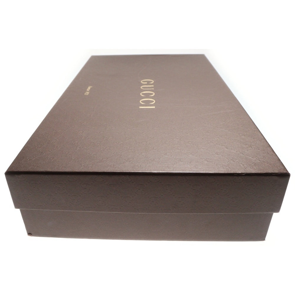 GUCCI(グッチ) ホースビット ローヒール バックジップ レザー ロングブーツ ブラック レディース 323491