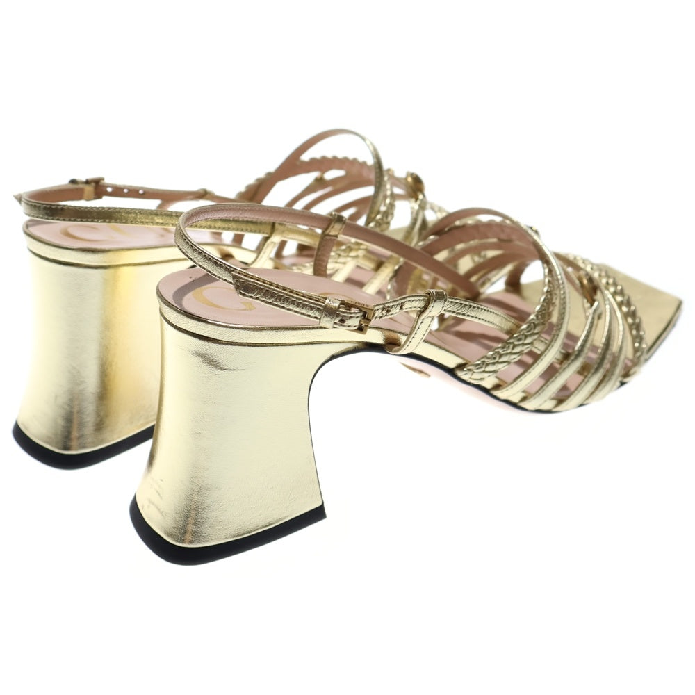 GUCCI(グッチ) ホースビット ストラップ ヒール サンダル ミュール