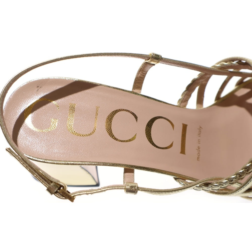 GUCCI(グッチ) ホースビット ストラップ ヒール サンダル ミュール