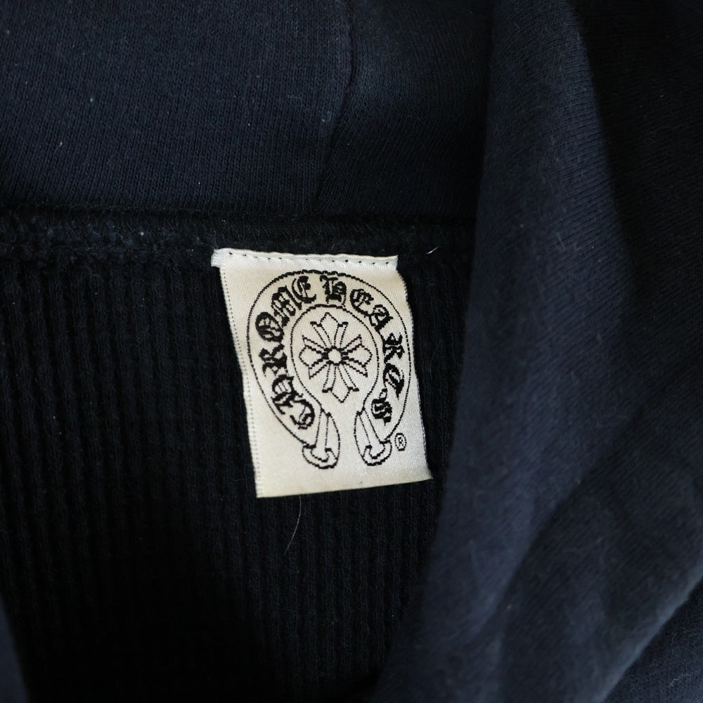 CHROME HEARTS(クロムハーツ) OLD CH PLUS オールド CHプラスバックブリント 裏地サーマル スウェット プルオーバーパーカー ブラック