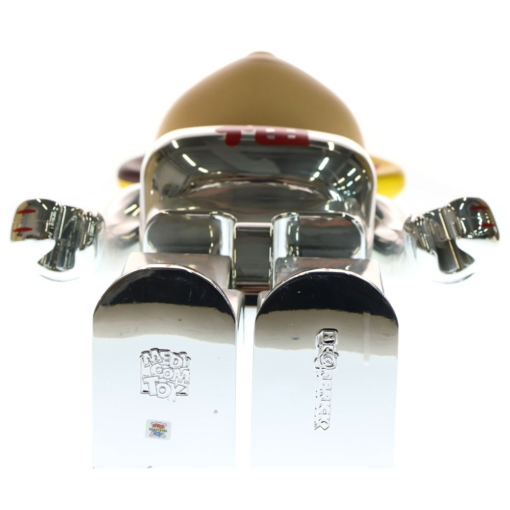 MEDICOM TOY(メディコムトイ) BE@RBRICK 招き猫 ペコちゃん 福 銀メッキ 人形 フィギュア シルバー 1000%