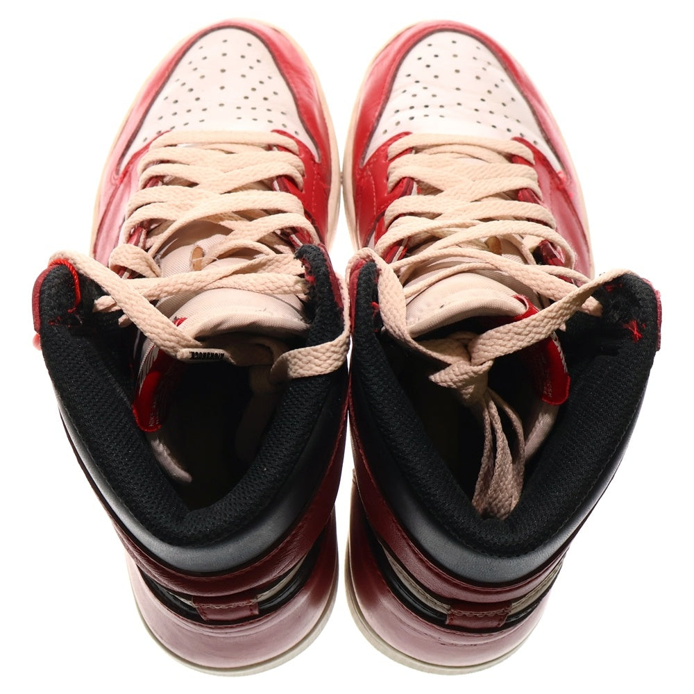 NIKE(ナイキ) 【観賞用 2015年製】 AIR JORDAN 1 RETRO HIGH CHICAGO エアジョーダン1 シカゴ ハイスニーカー レッド/ホワイト US8/26cm 555088-101