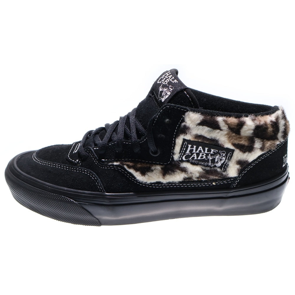 VANS(ヴァンズ) 23AW ×SUPREME SKATE HALF CAB シュプリーム スケート ハーフキャブ ミッドカットスニーカー ブラック/ベージュ US9/27cm VN0A5KYABMA