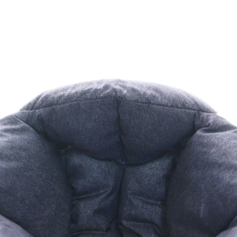 SUPREME(シュプリーム) 21AW ×THE NORTH FACE Bleached Denim Print Nuptse Trooper ブリーチドデニムプリント ヌプシ フライトキャップ 帽子 ブルー NN52151I