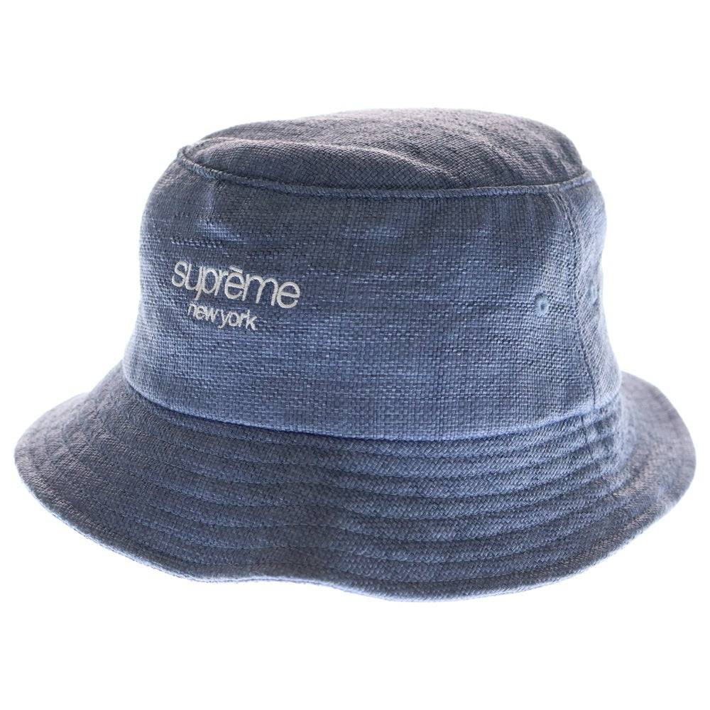 SUPREME(シュプリーム) 22SS Raffia Crusher ラフィアクラッシャー バケットハット 帽子 ライトブルー