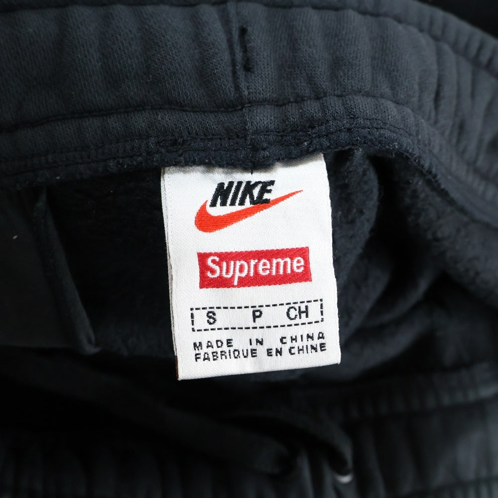 NIKE(ナイキ) 18AW ×SUPREME Sweat Pants シュプリーム ロゴエンブロイダリー スウェットパンツ ブラック