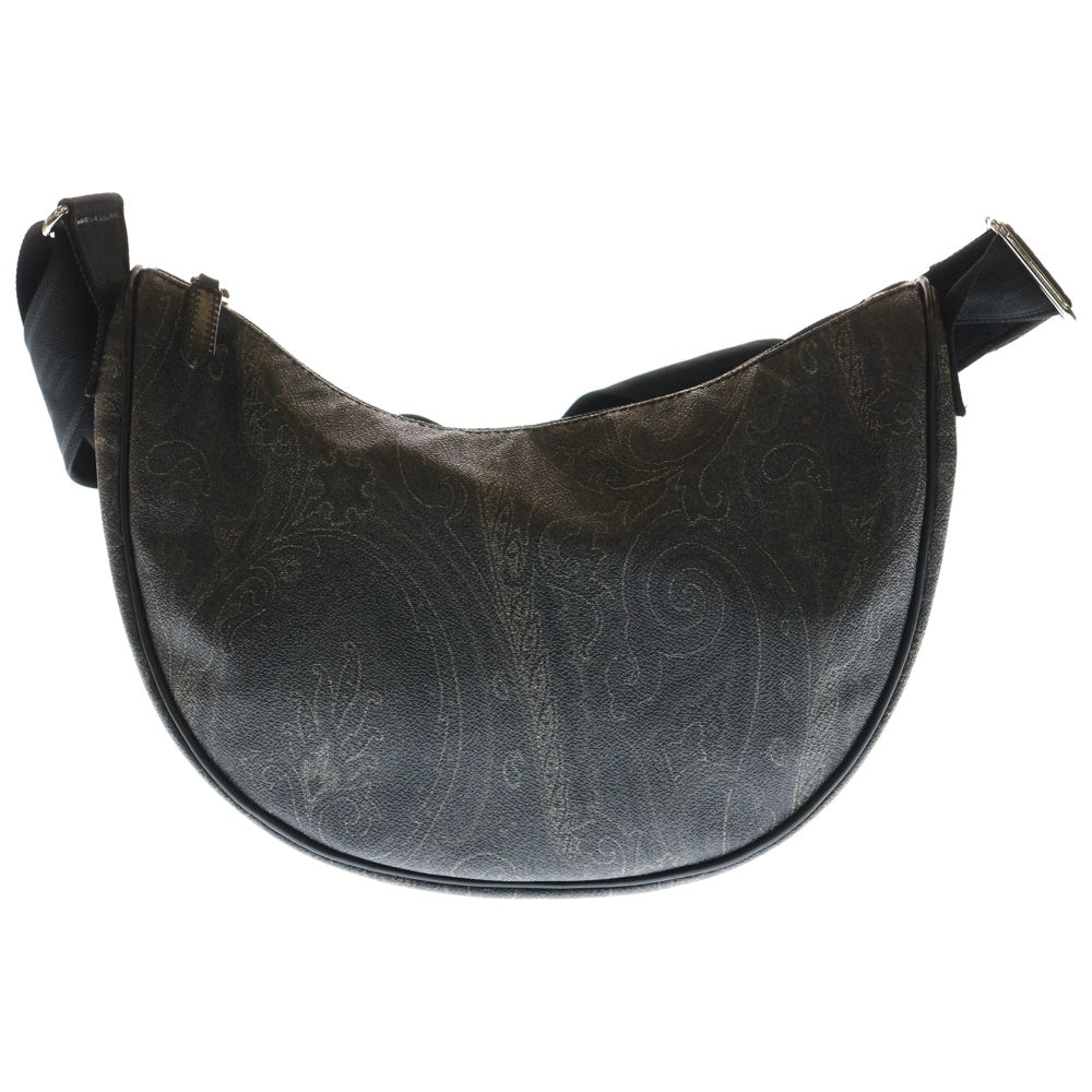 ETRO(エトロ) ペイズリー柄 レザー ショルダーバッグ ボディバッグ ブラック レディース