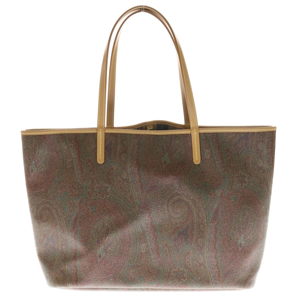 ETRO(エトロ) ペイズリー柄 レザー ハンドバッグ トートバッグ レッド レディース