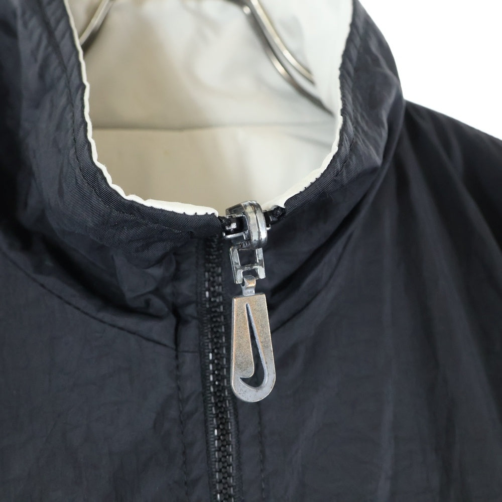 【美品】NIKE　ナイキ　中綿　リバーシブル　ナイロンジャケット　両面刺繍ロゴ NIKE(ナイキ) 90S VINTAGE ヴィンテージ ロゴ刺繍 中綿 リバーシブル