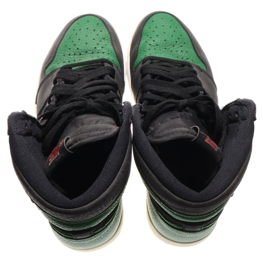 NIKE(ナイキ) AIR JORDAN 1 RETRO HIGH OG PINE GREEN 2020 エアジョーダン1 パイングリーン ハイカットスニーカー ブラック/グリーン US9.5/27.5cm 555088-030