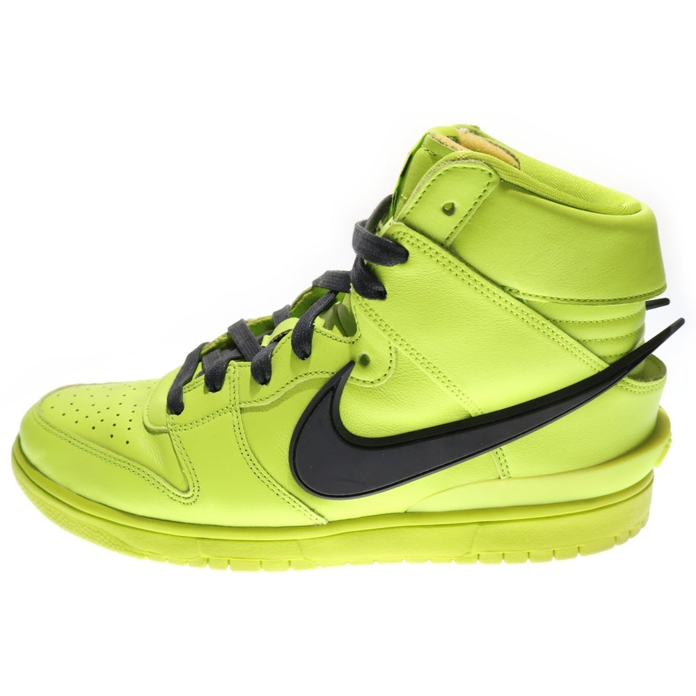 NIKE(ナイキ) ×AMBUSH DUNK HIGH FLASH LIME アンブッシュ ダンク フラッシュライム ハイカットスニーカー ネオングリーン US9.5/27.5cm CU7544-300