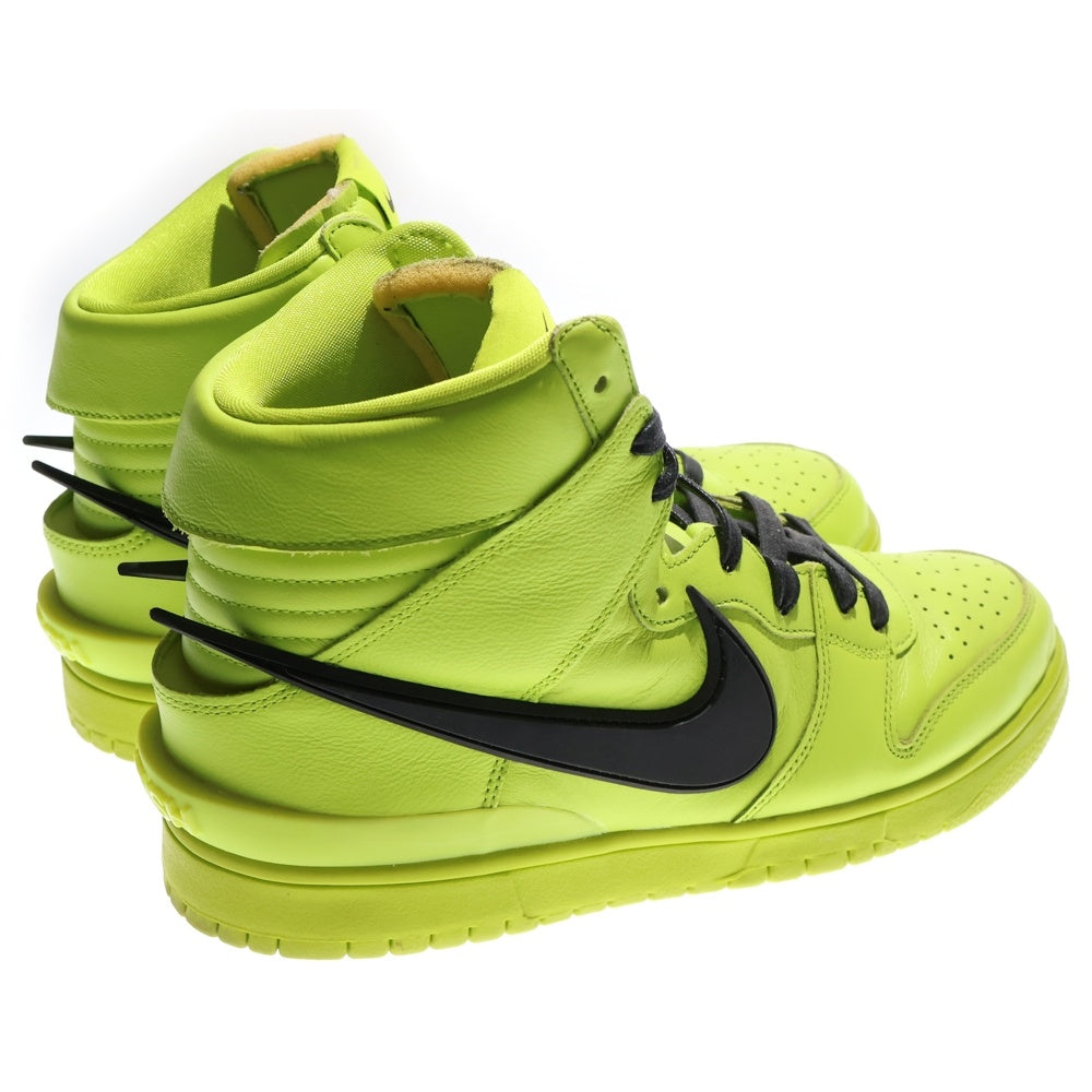 NIKE(ナイキ) ×AMBUSH DUNK HIGH FLASH LIME アンブッシュ ダンク フラッシュライム ハイカットスニーカー ネオングリーン US9.5/27.5cm CU7544-300