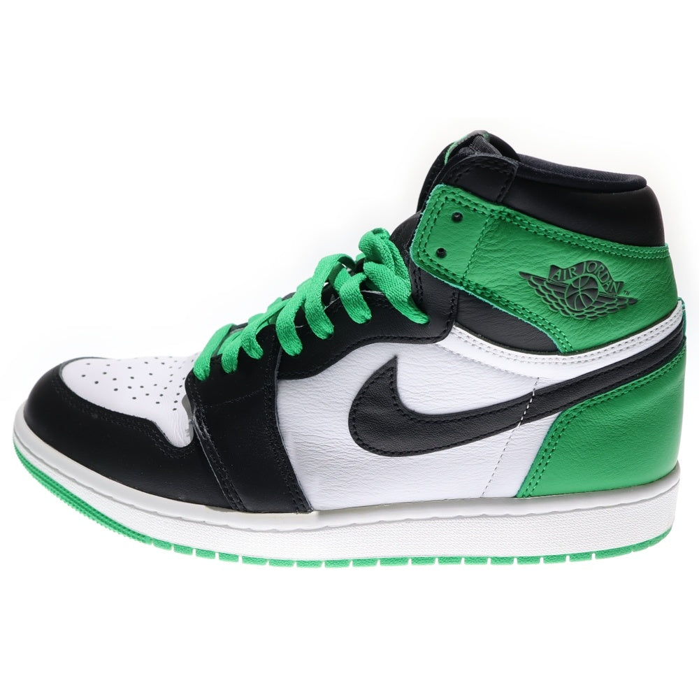 NIKE(ナイキ) AIR JORDAN 1 RETRO HIGH OG LUCKY GREEN エアジョーダン1 レトロ ラッキーグリーン ハイカットスニーカー グリーン/ホワイト US9.5/27.5cm DZ5485-031