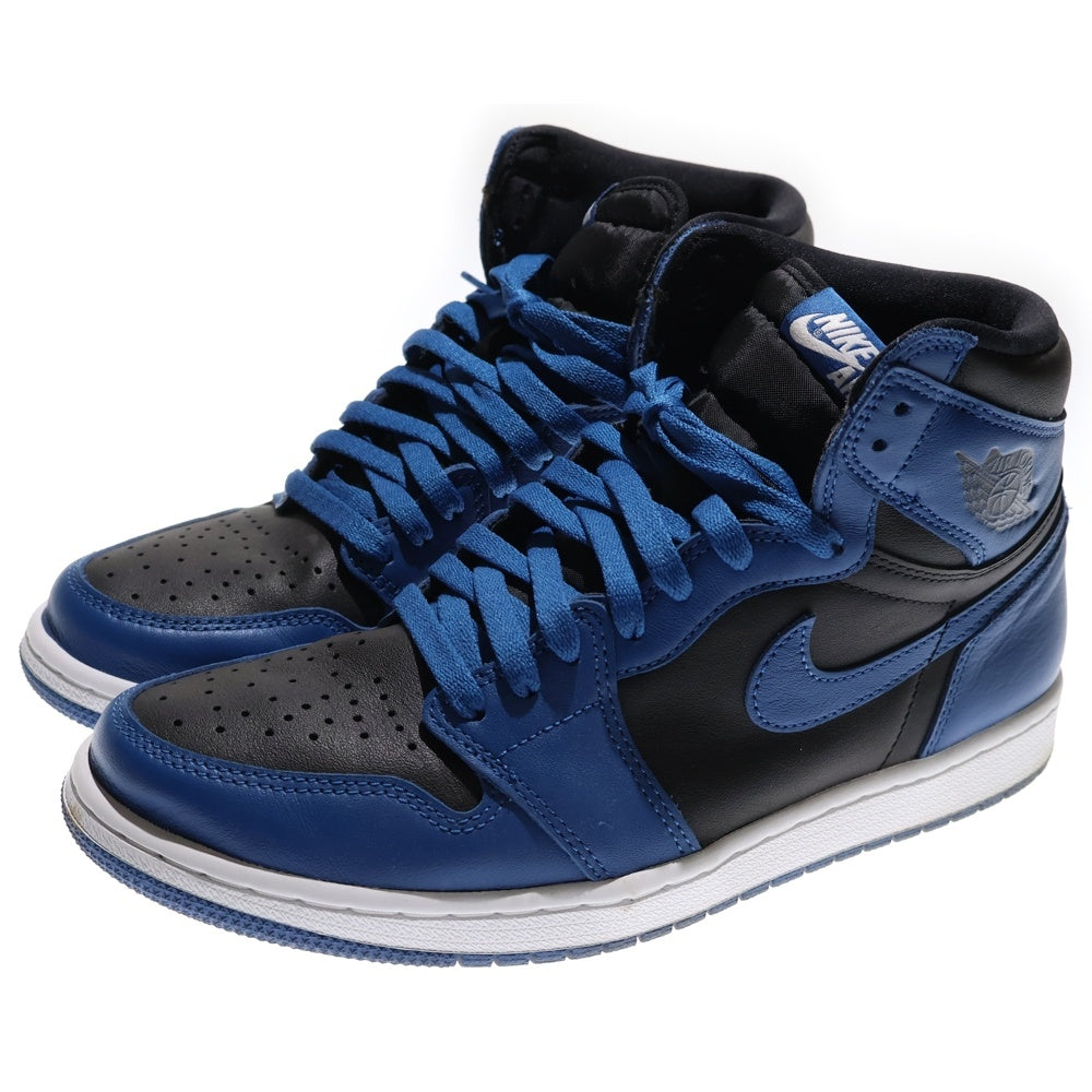NIKE(ナイキ) AIR JORDAN 1 RETRO HIGH OG DARK MARINA BLUE エアジョーダン1 レトロ ダークマリーナブルー ハイカットスニーカー ブラック/ブルー US9.5/27.5cm 555088-404