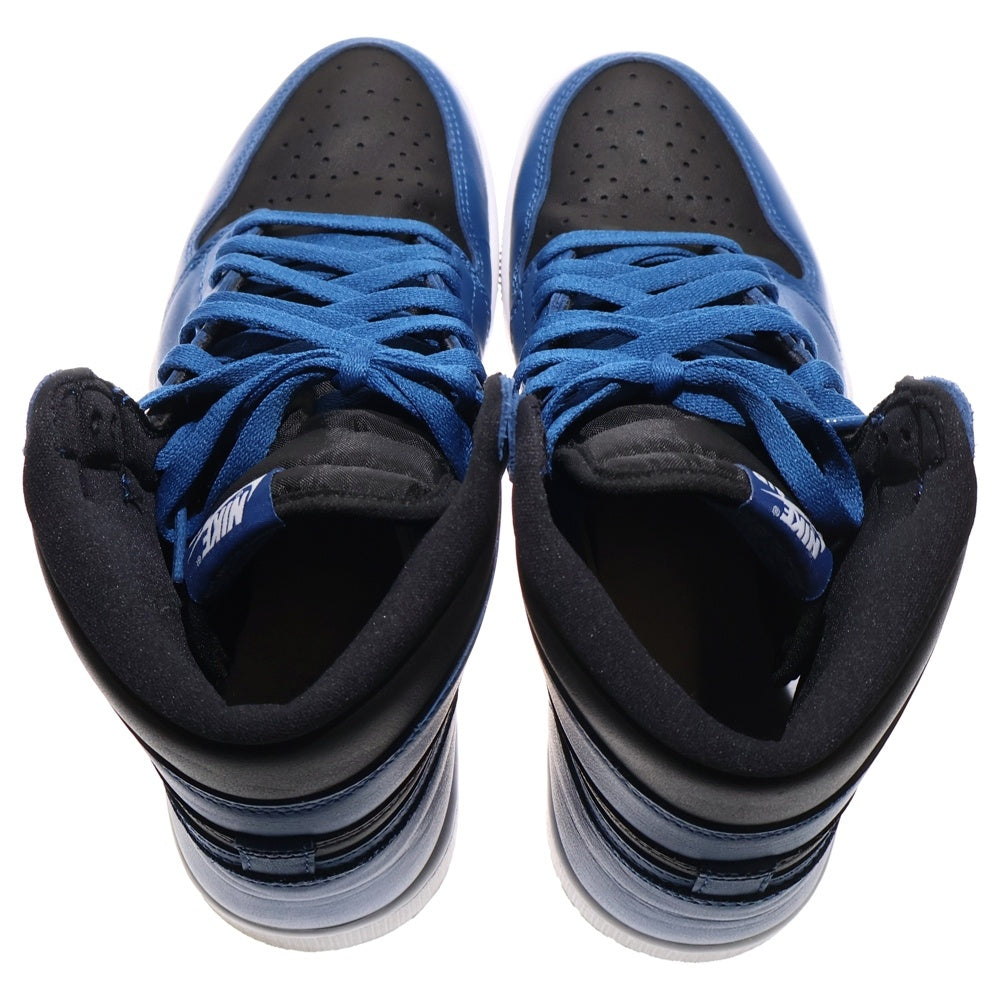 NIKE(ナイキ) AIR JORDAN 1 RETRO HIGH OG DARK MARINA BLUE エアジョーダン1 レトロ ダークマリーナブルー ハイカットスニーカー ブラック/ブルー US9.5/27.5cm 555088-404