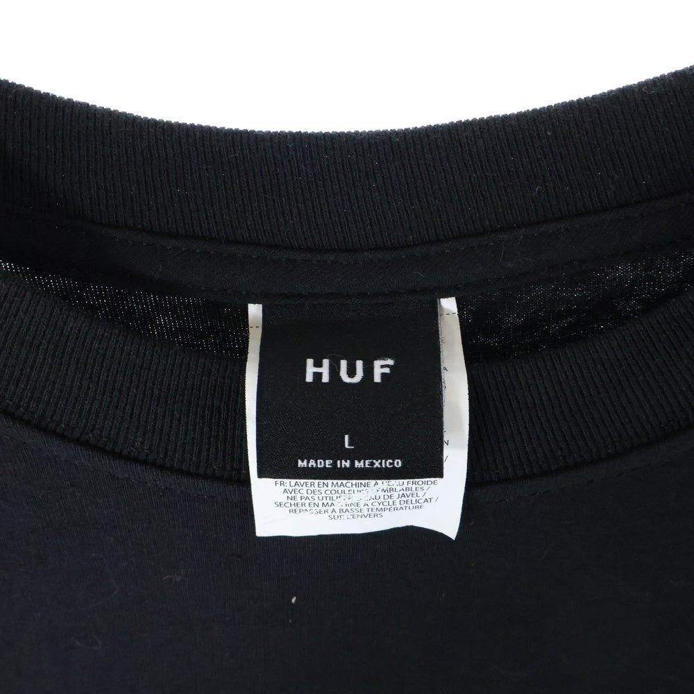 HUF(ハフ) CHEATA S/S TEE レオパード ロゴプリント クルーネック 半袖Tシャツ
