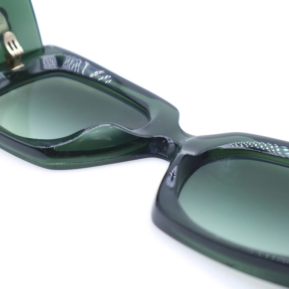 CHANEL(シャネル) ココマーク サイドパール装飾 カラーレンズ レクタングル スクエア シェイプ サングラス アイウェア メガネ 眼鏡 グリーン 5480-H-A レディース