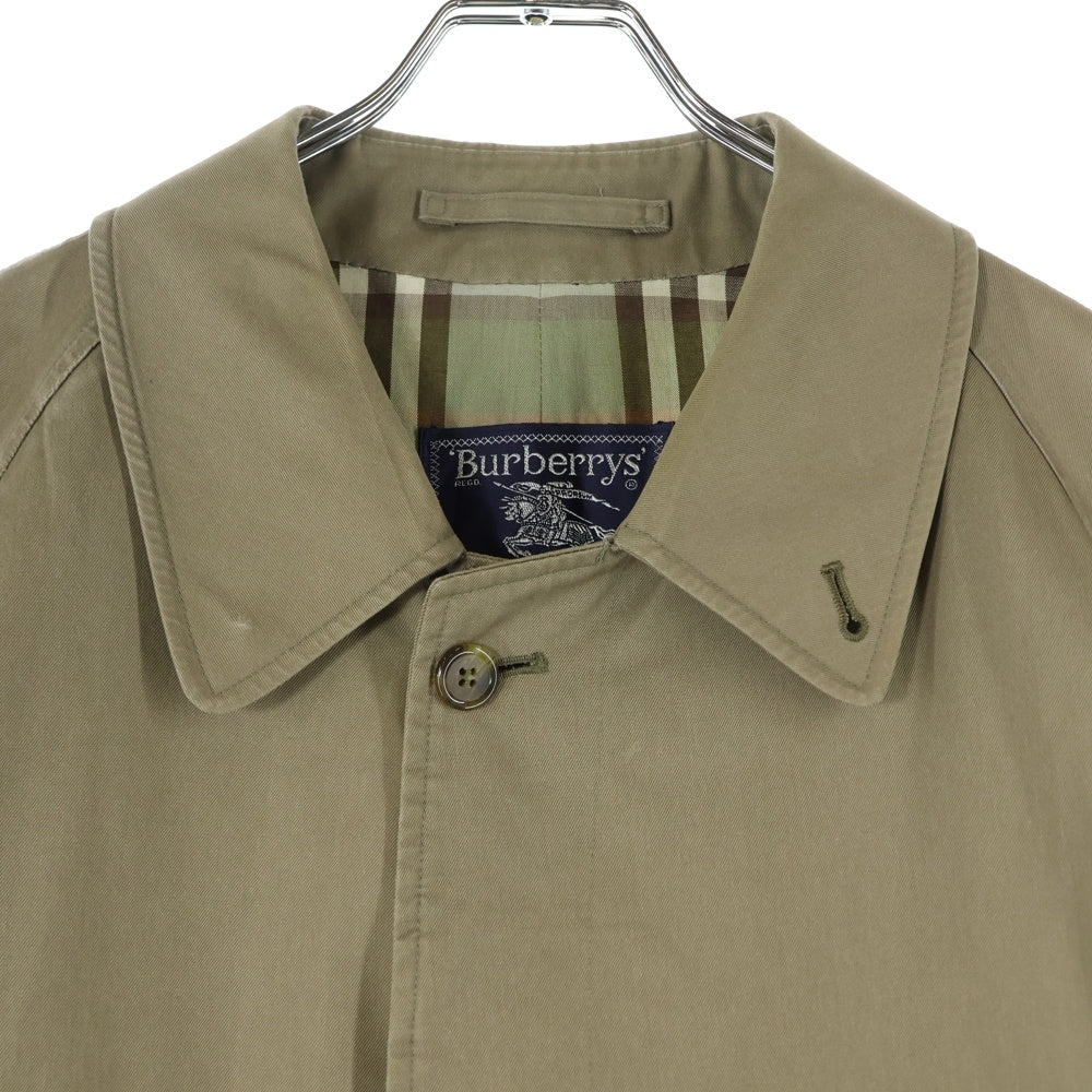 BURBERRYS(バーバリーズ) 裏地ノヴァチェック ステンカラーコート カーキ