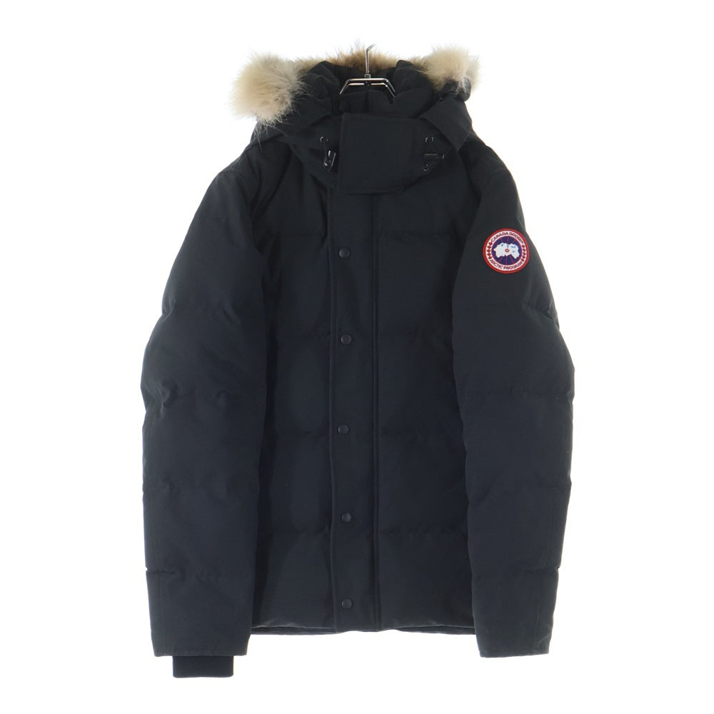 CANADA GOOSE(カナダグース) WYNDHAM PARKA ウィンダムパーカ ファー付きフーデッド 中綿ダウンジャケット ブラック 3808M