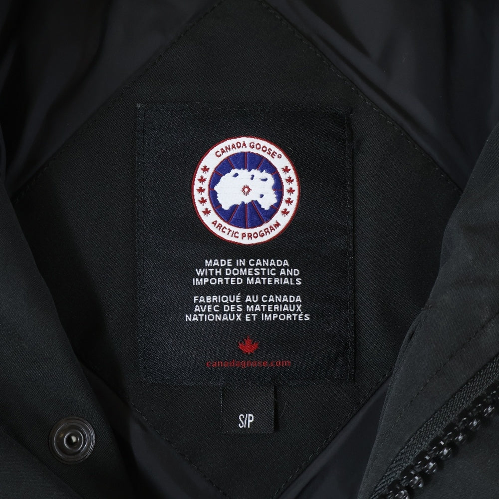 CANADA GOOSE(カナダグース) WYNDHAM PARKA ウィンダムパーカ ファー付きフーデッド 中綿ダウンジャケット ブラック 3808M