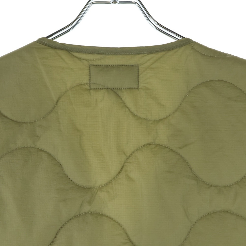 STUSSY(ステューシー) Quilted Liner Vest キルティング ナイロン ジップアップ ベスト カーキ 115561