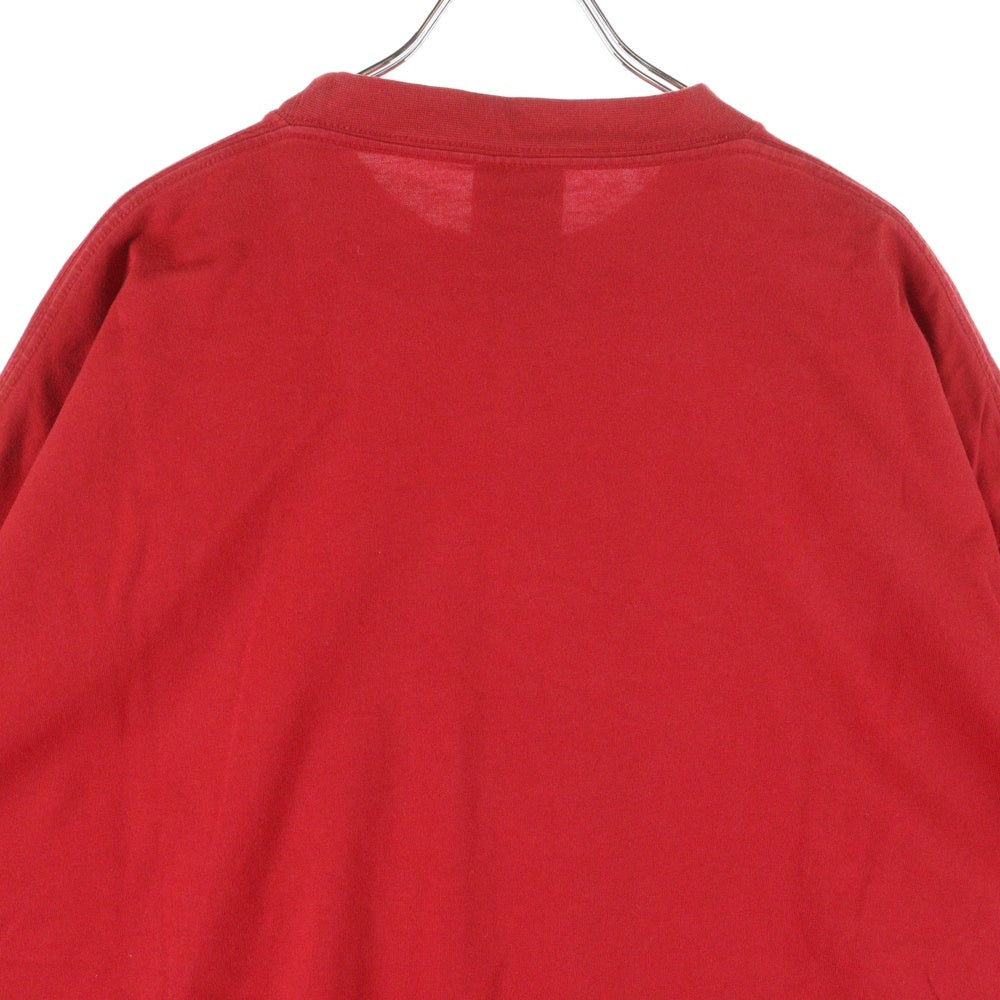 BALENCIAGA(バレンシアガ) 23SS ×adidas アディダス ロゴプリント オーバーサイズド 半袖Tシャツ レッド 712398 TNVA6
