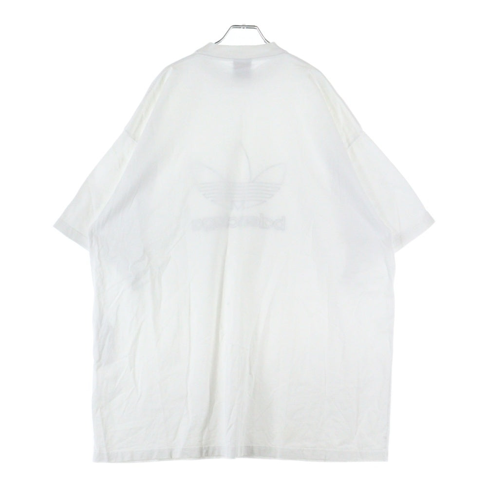 BALENCIAGA(バレンシアガ) 23SS ×adidas アディダス トレフォイルロゴオーバーサイズTシャツ 半袖クルーネックカットソー ホワイト 723976 TNVN8