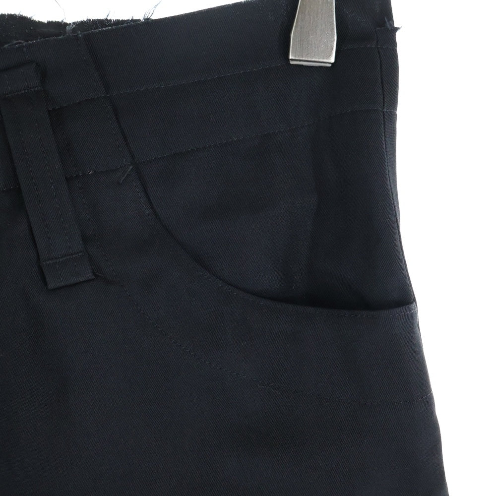 Yohji Yamamoto(ヨウジヤマモト) レインウール スラックス ロングパンツ ブラック FR-P01-100 レディース