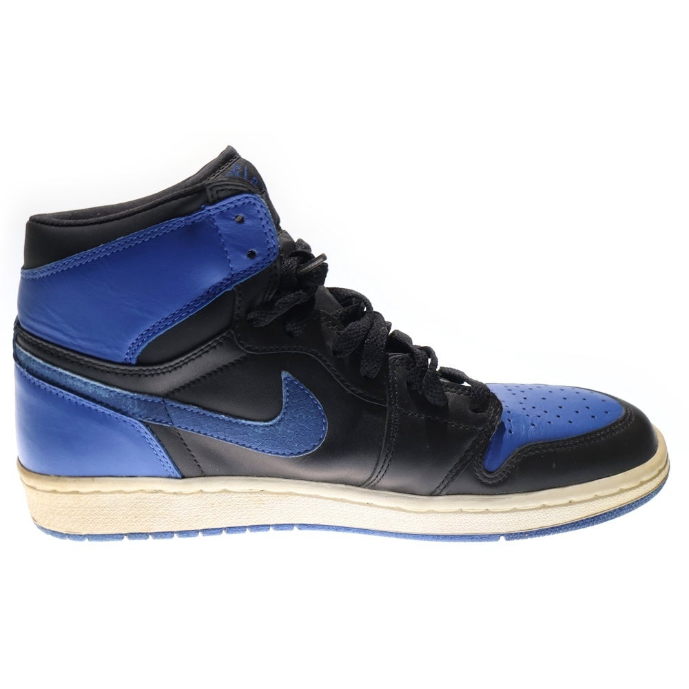 NIKE(ナイキ) 【観賞用2001年製】 AIR JORDAN 1 RETRO エアジョーダン1 レトロ ロイヤル ハイカットスニーカー ブルー/ブラック US9/27cm 136066-041