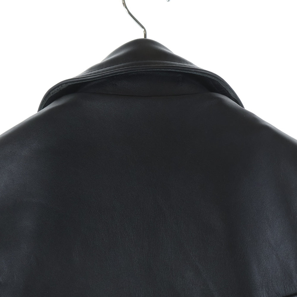 Lewis Leathers(ルイスレザー) LIGHTNING TIGHT FIT COW HIDE ライトニング タイトフィット キルティング レザー ラダブルイダースジャケット ブラック/レッド 391T