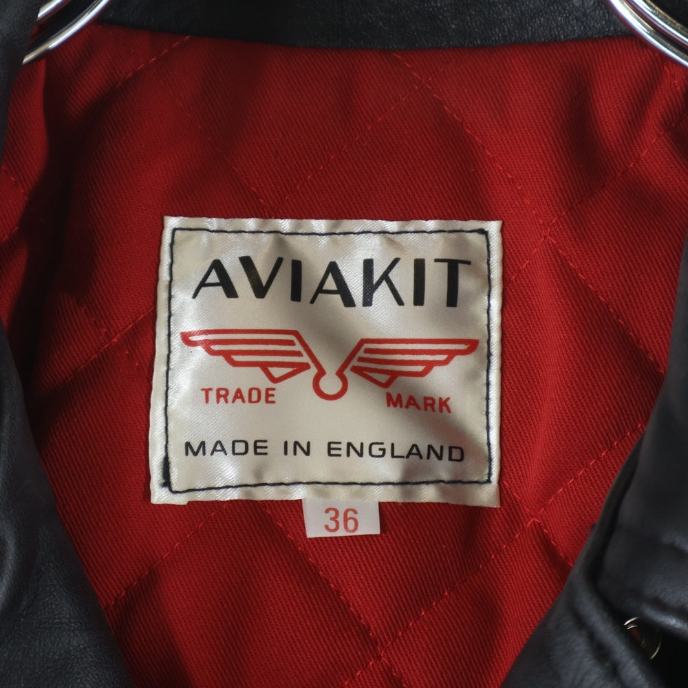 Lewis Leathers(ルイスレザー) LIGHTNING TIGHT FIT COW HIDE ライトニング タイトフィット キルティング レザー ラダブルイダースジャケット ブラック/レッド 391T