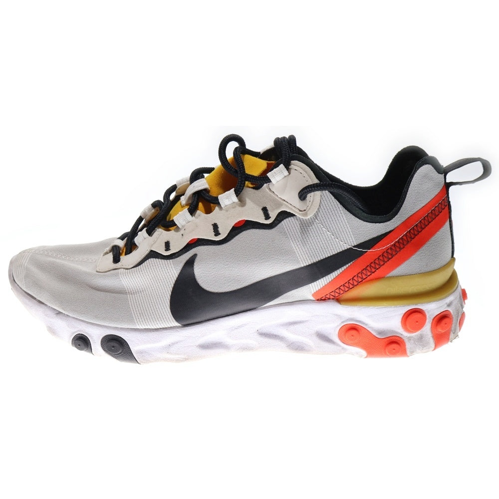 NIKE(ナイキ) REACT ELEMENT 55 リアクト エレメント ローカットスニーカー ホワイト/ブラック US9/27cm BQ6166-102