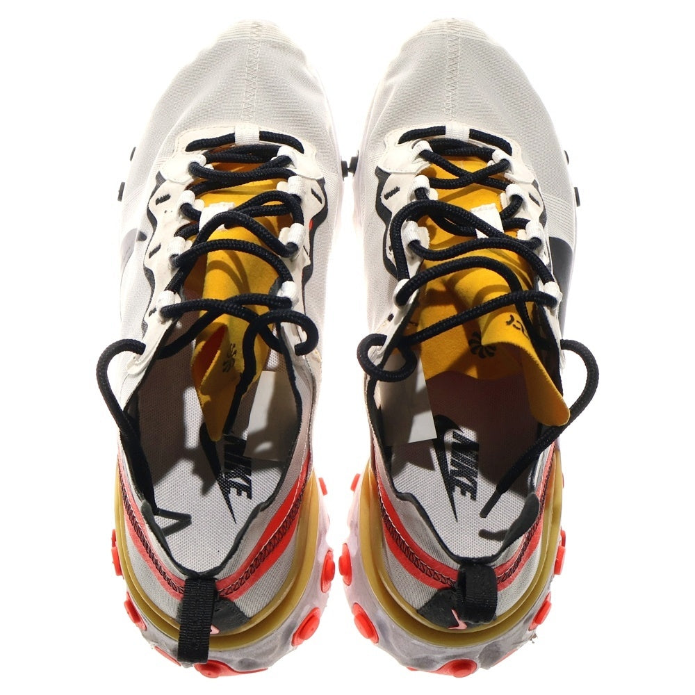 NIKE(ナイキ) REACT ELEMENT 55 リアクト エレメント ローカットスニーカー ホワイト/ブラック US9/27cm BQ6166-102