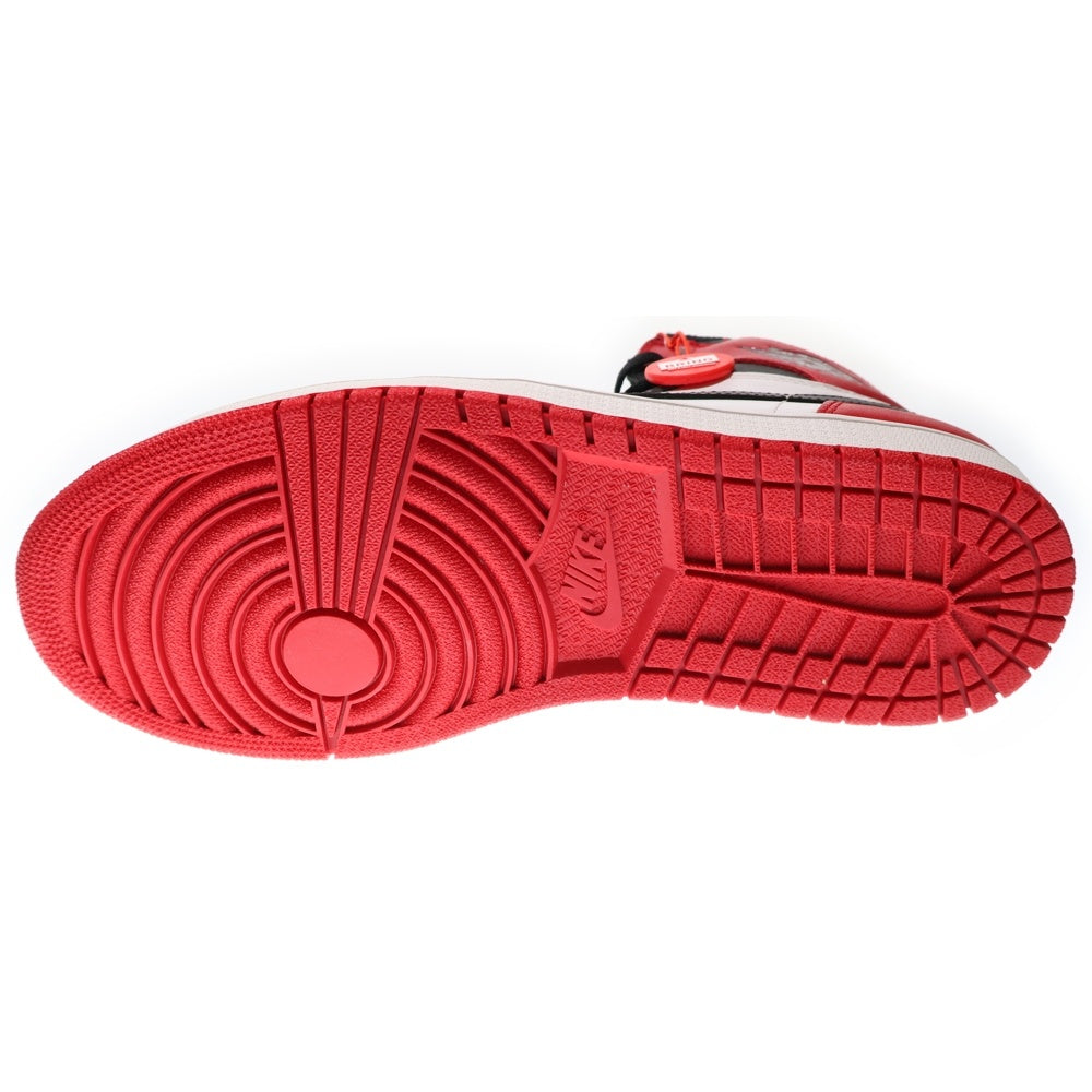 NIKE(ナイキ) 【観賞用 2013年製】 AIR JORDAN1 RETRO HIGH OG エアジョーダン1 ハイカットスニーカー つま黒 ブラック/レッド/ホワイト US9.5/27.5cm 555088-184