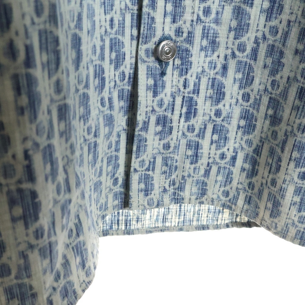 DIOR(ディオール) 20AW オブリーク総柄 デニム 長袖シャツ インディゴ 013D585BY989