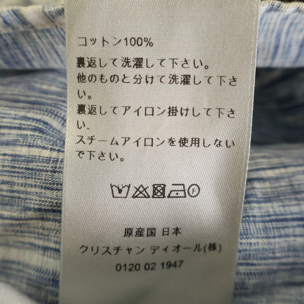 DIOR(ディオール) 20AW オブリーク総柄 デニム 長袖シャツ インディゴ 013D585BY989