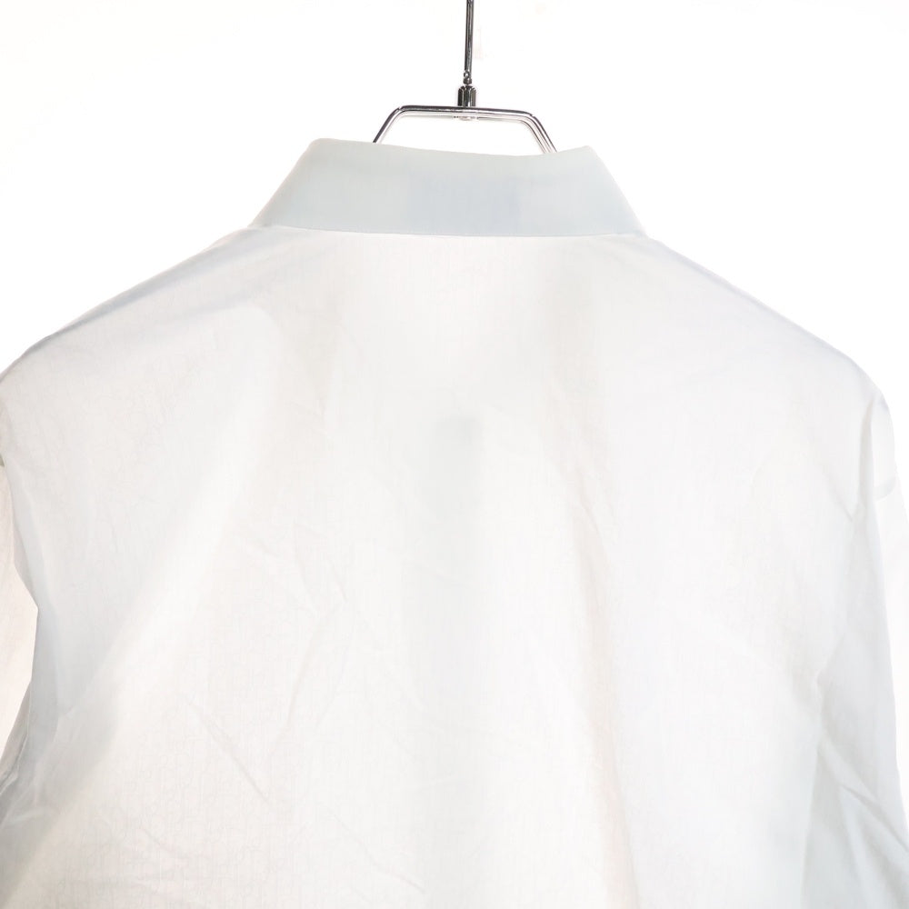 DIOR(ディオール) 23AW オブリーク総柄 コットン 長袖シャツ ホワイト 013C501A4743