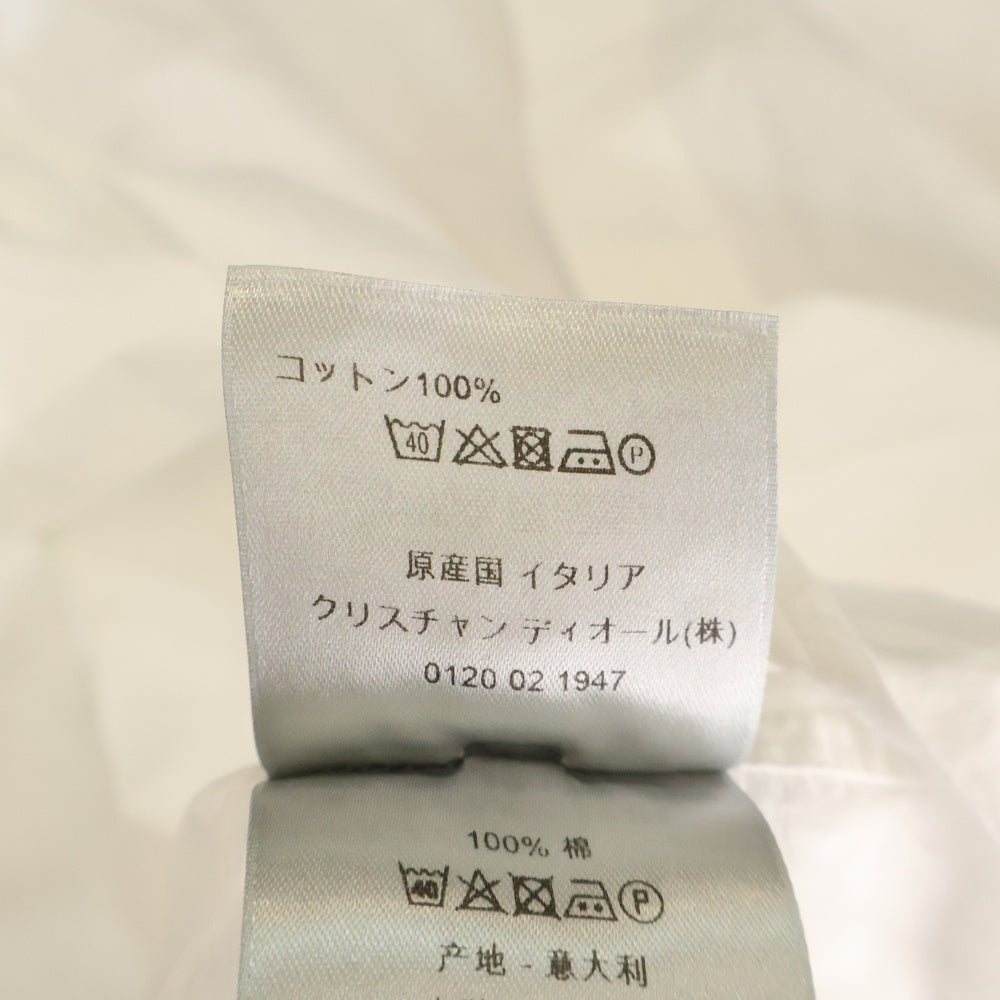 DIOR(ディオール) 23AW オブリーク総柄 コットン 長袖シャツ ホワイト