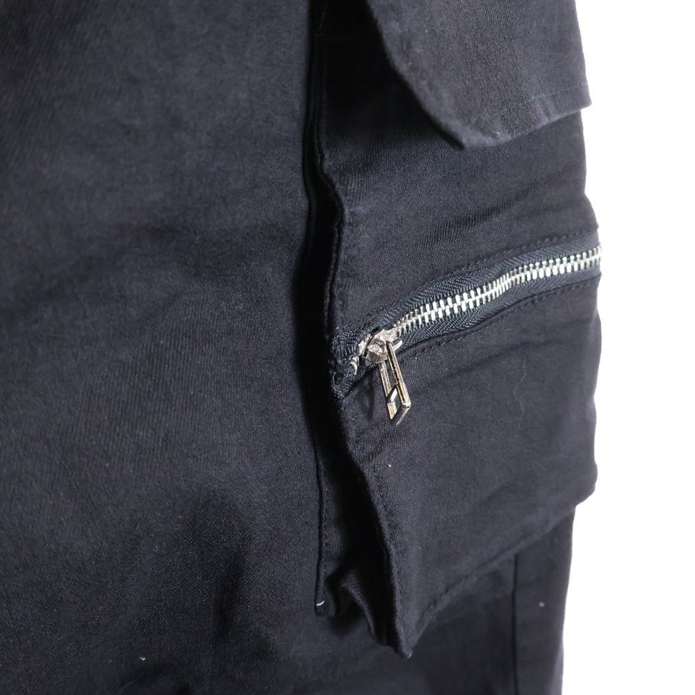 Danke Schon(ダンケシェーン) 23AW ドローストリング ジップポケット ロングパンツ ブラック 23A-PTL026-DS