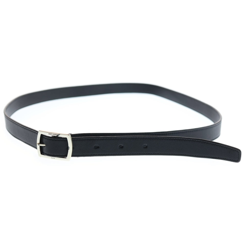 SAINT LAURENT PARIS(サンローランパリ) レザーナローベルト ブラック 593303 レディース